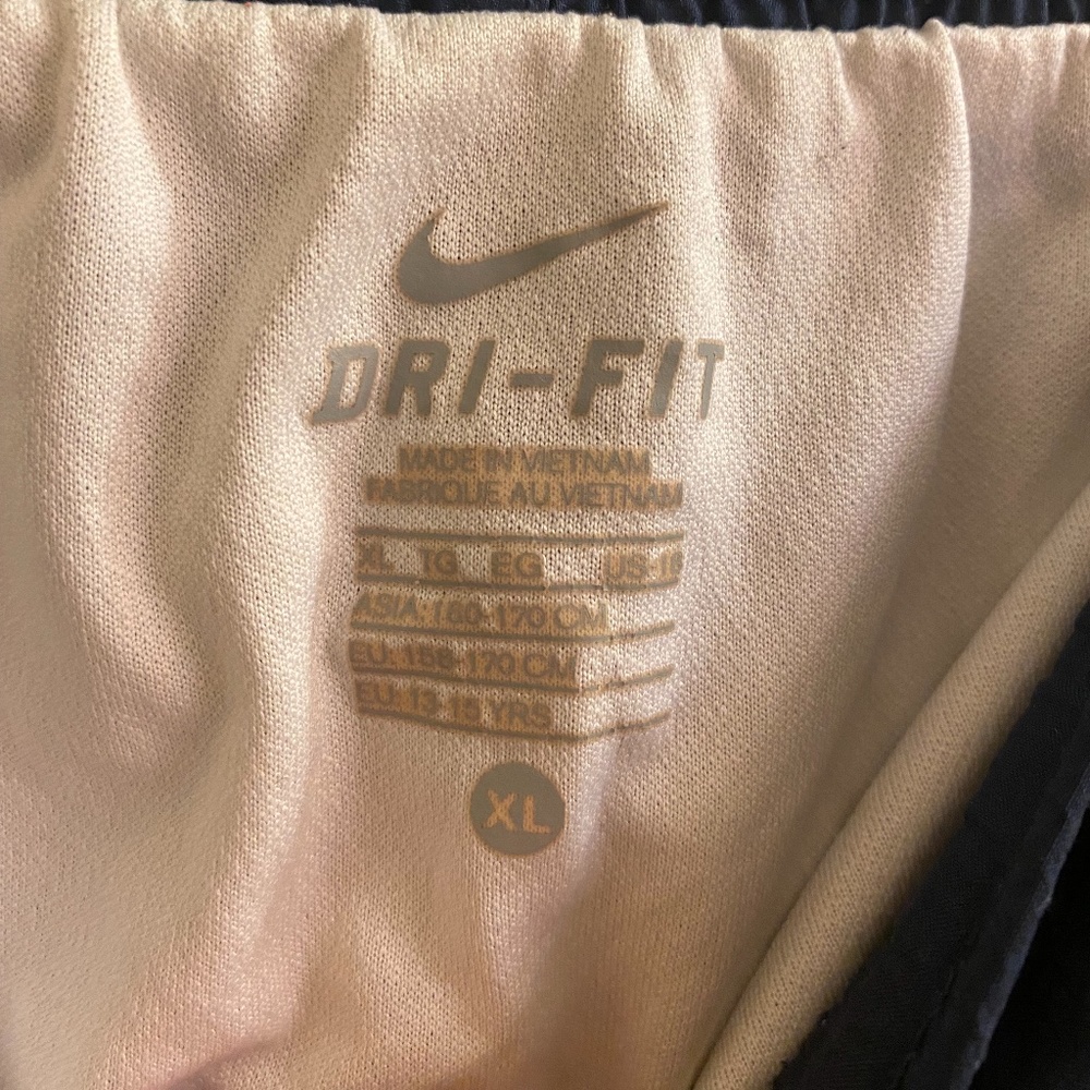 Women’s Blue & White Nike Shorts, Kids XL worn as Adult small